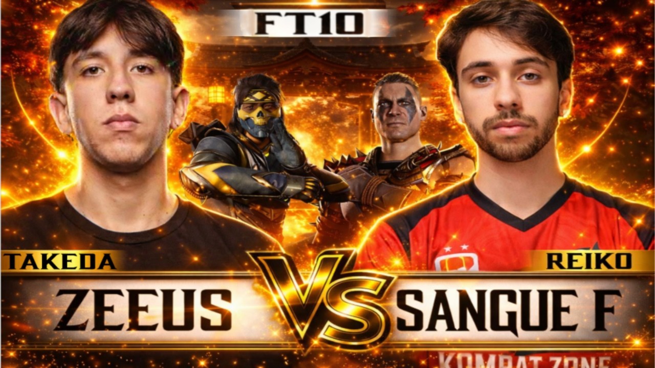 💥NÃO SÃO HUMANOS💥 ZEEUS vs SANGUE FRIO Jogaram Ao vivo No MORTAL KOMBAT 1