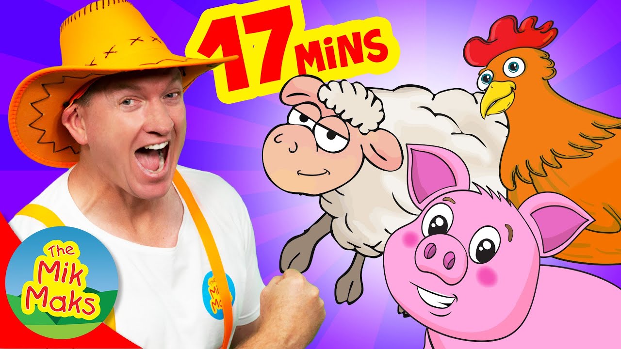 Old MacDonald Had A Farm Collection | Nursery Rhymes | The Mik Maks