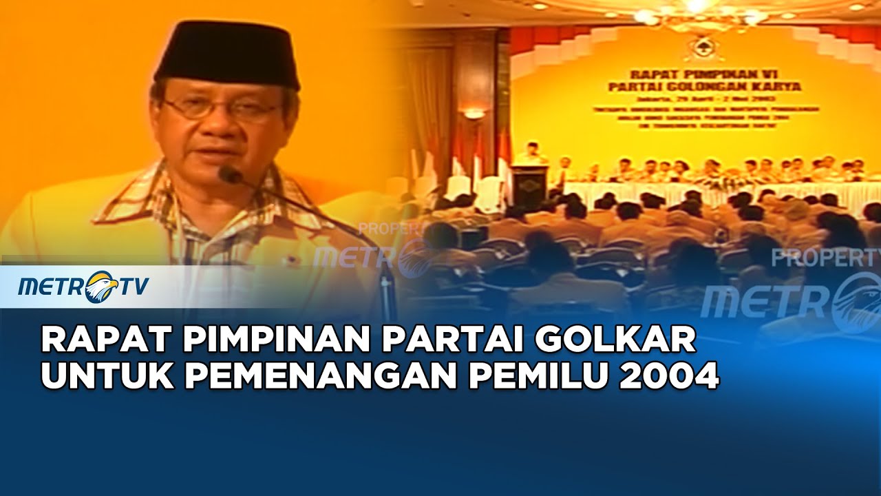 Rapim Golkar VI  Dipimpin Oleh Akbar Tandjung Dok. 2003