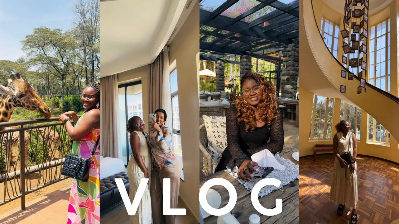 NAIROBI KENYA VLOG : Giraffe feeding | Karen Blixen Museum | Nairobi Museum | The Curve Hotel 