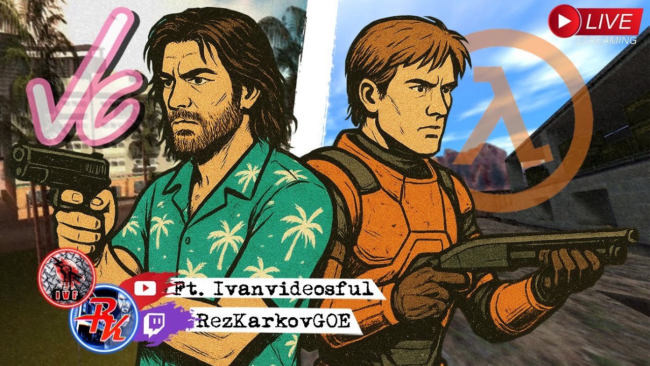 🔴 EN VIVO: GTA Vice City Extended, VHS y Half Life Deathmatch ft. @ivanvideosful