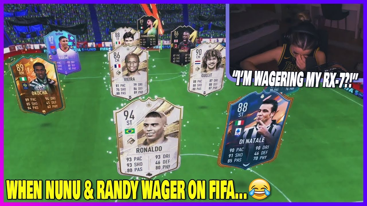 Nunu & Randy WAGER on FIFA for RX-7😱