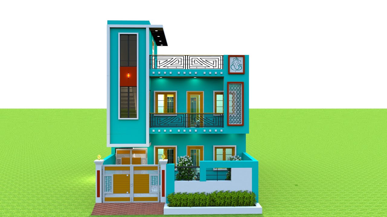 🏡25x45 house plan west facing ! 25x45 house plan 3d ! 1125 sqft 3bhk house ! 25 by 45 ka naksha !