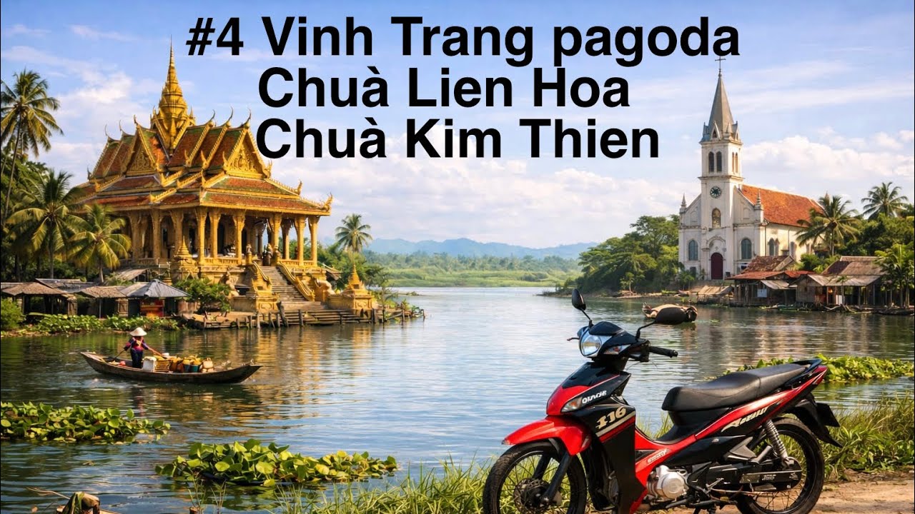 #3 Pagodes !!! Vinh Trang, Lien Hoa, Kim Thien