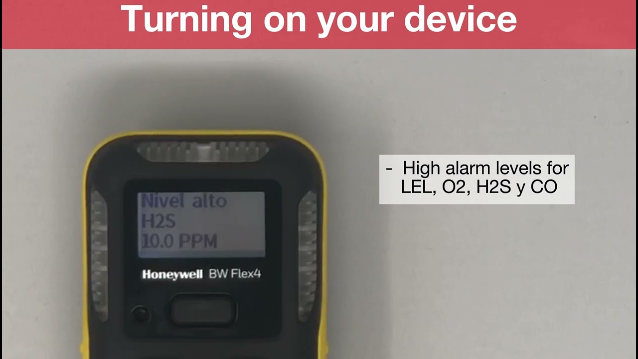 Turning on your device - Honeywell BW Flex