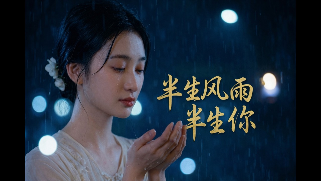半生风雨半生你   |   Half a lifetime of storms, half a lifetime of you.