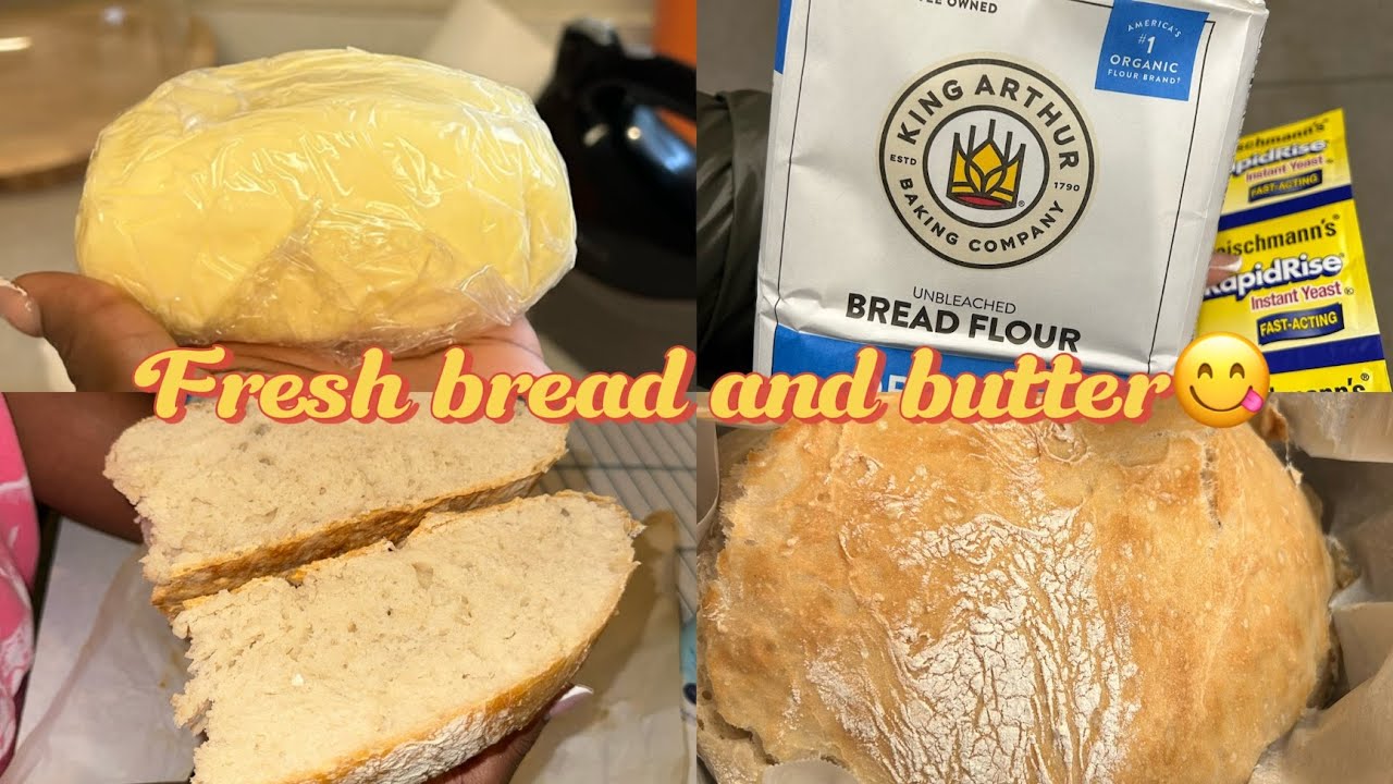 So I made fresh bread and butter for the first time...