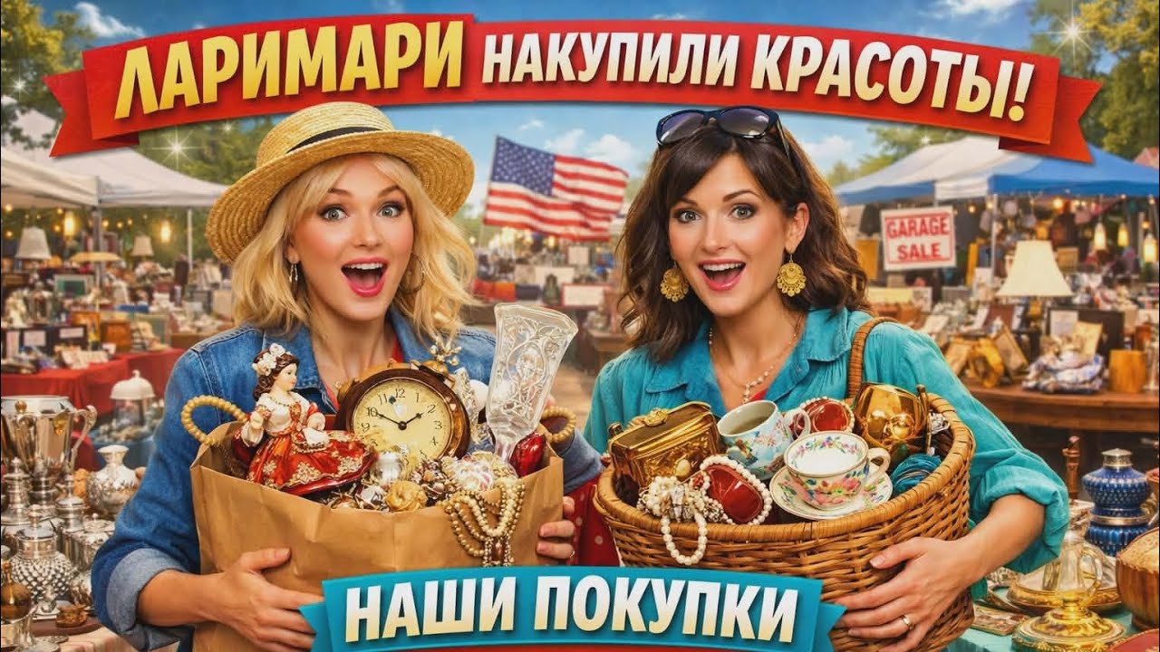 МНОГО КРАСОТЫ НАКУПИЛИ НА БАРАХОЛКАХ! РАДУЕМСЯ НАШИМ КЛАДОМ!