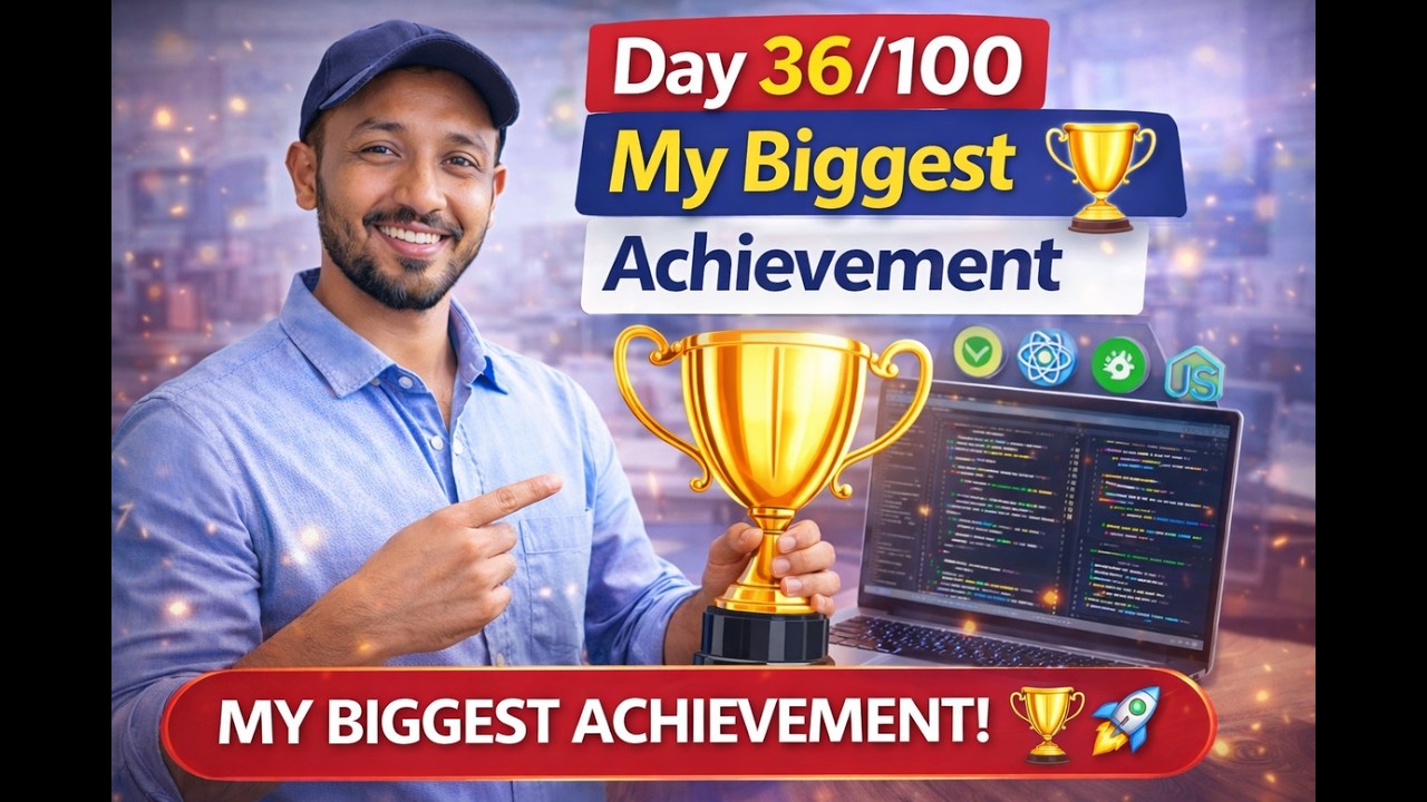 Day 36/100 English Speaking Course | My Biggest Achievement | Improve English Speaking