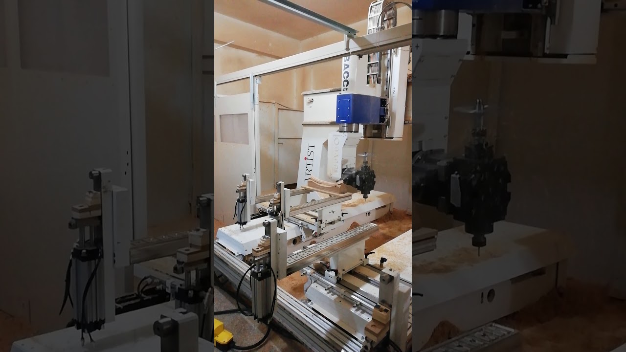 5 eksen cnc klasik sandalye üretimi (Production of 5 axis cnc classic wooden chairs)
