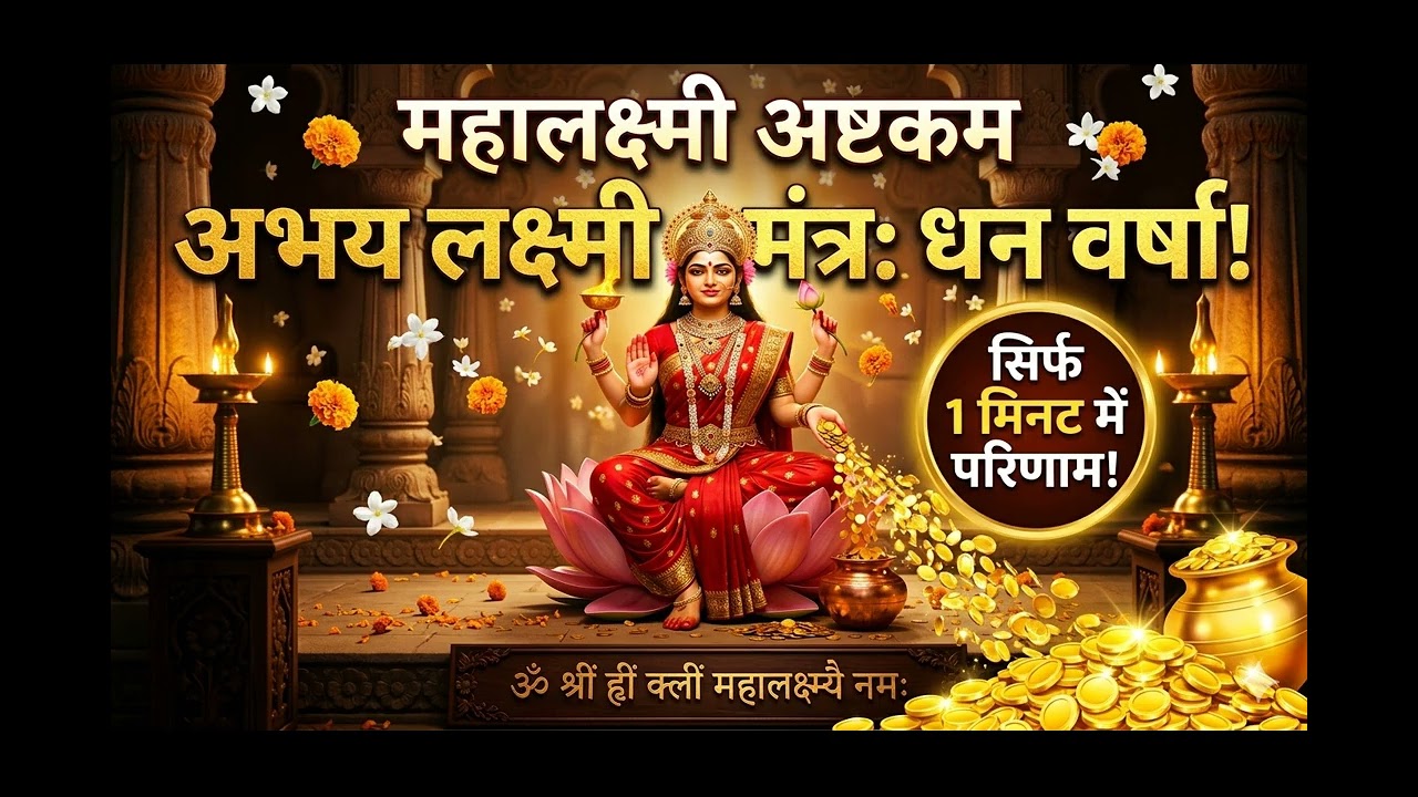 Powerful Mahalakshmi Mantra | Namastestu Mahamaye | Friday Laxmi Mantra for Money & Success