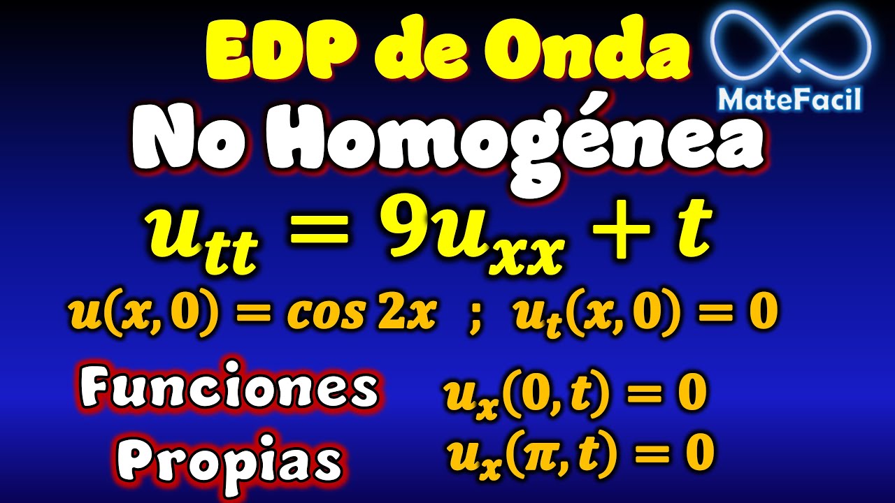 Método Desarrollo en Funciones Propias (Autofunciones) - EDP de Onda No Homogénea