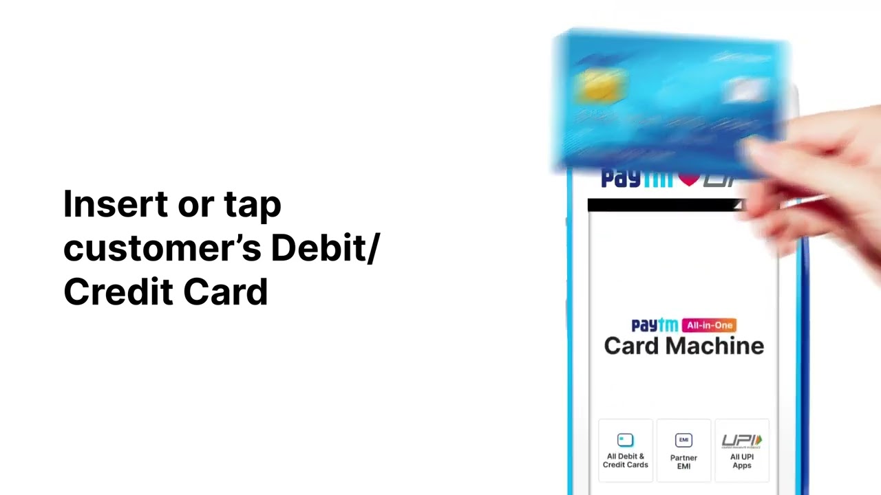 International card payment by Paytm card machine