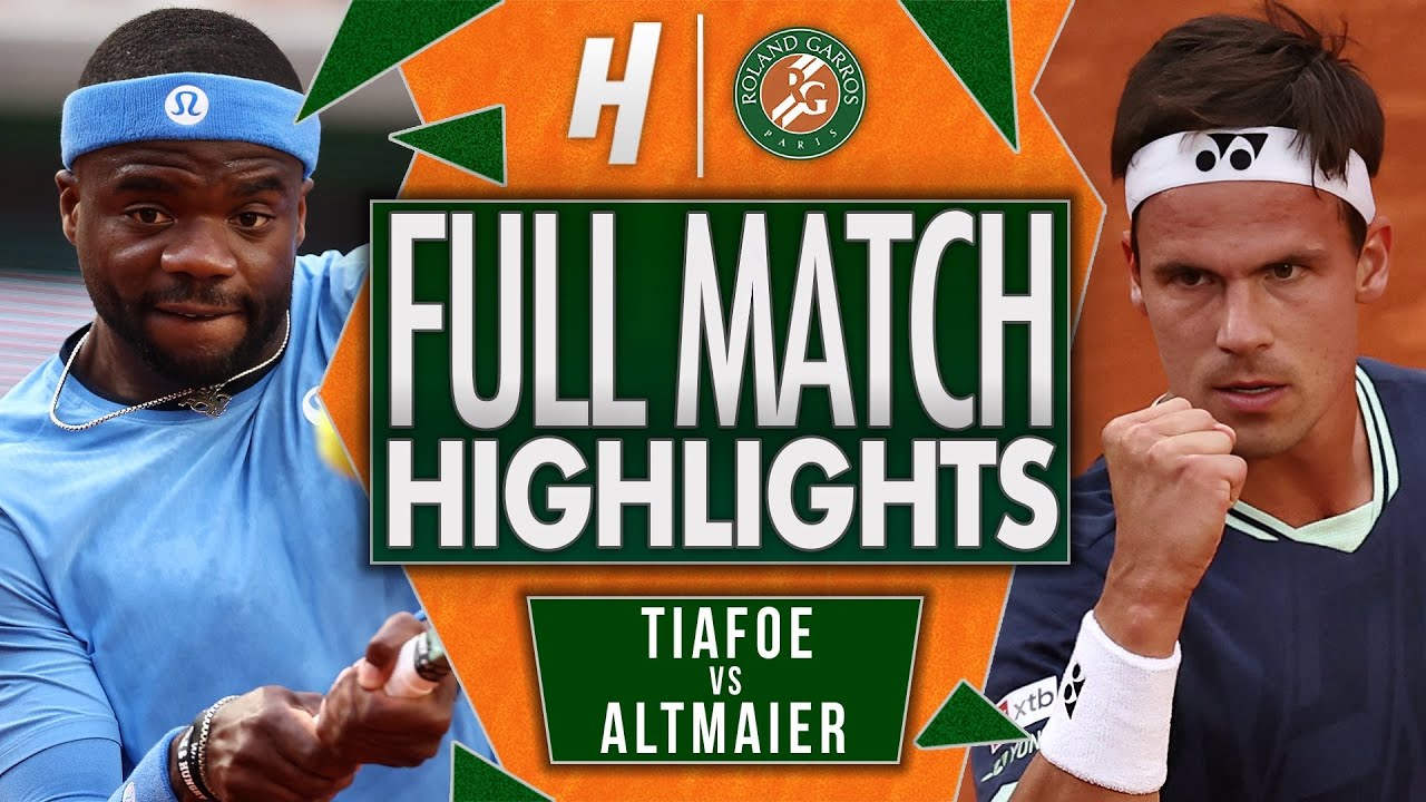 Frances Tiafoe vs Daniel Altmaier - FULL Match Highlights - Fourth Round | Roland Garros 2025