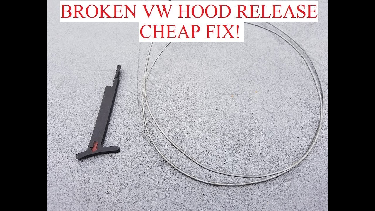Quick and Cheap VW Hood Latch Fix Jetta, Beetle, Golf