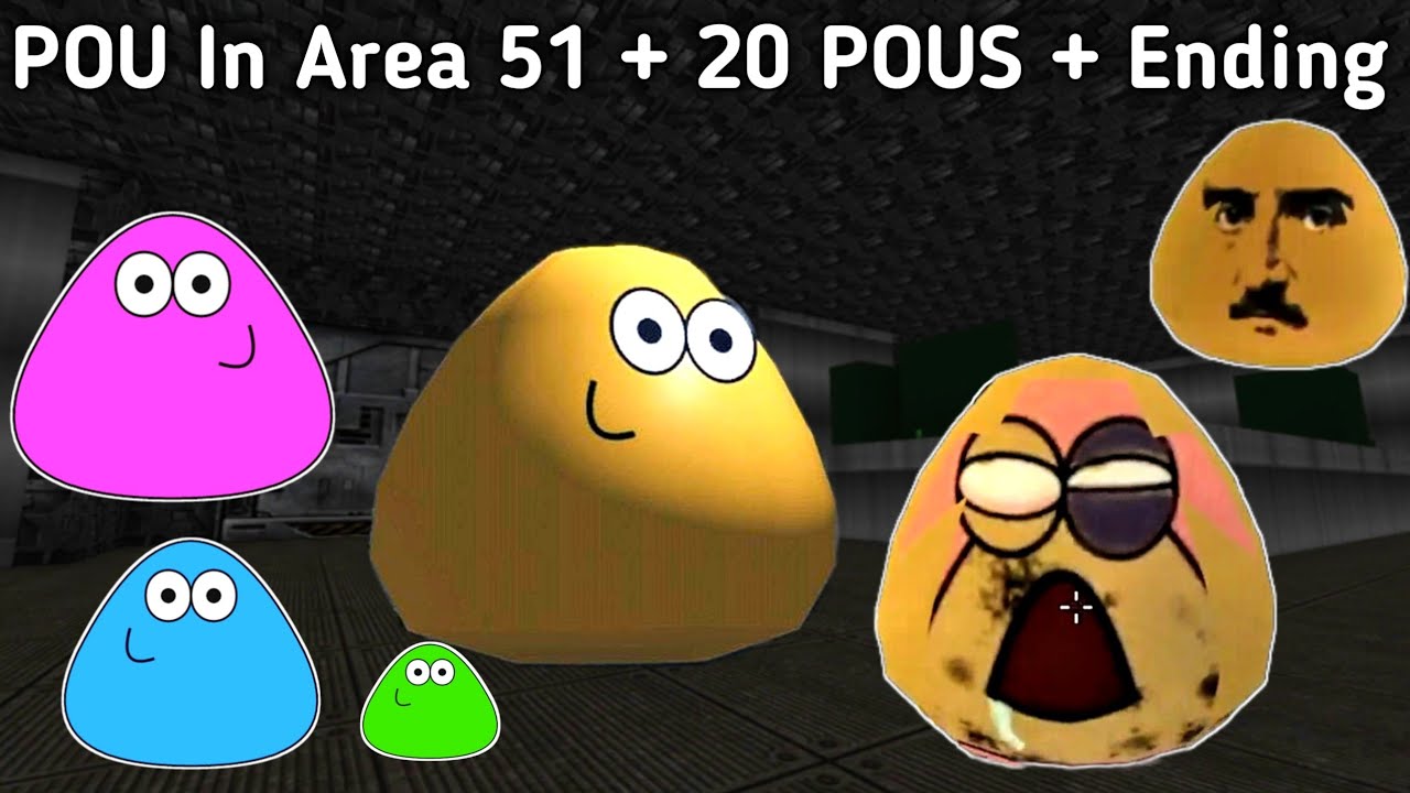 POU In Area 51 + All 20 Secret POU And Ending Showcase | Bou's Revenge Type Game