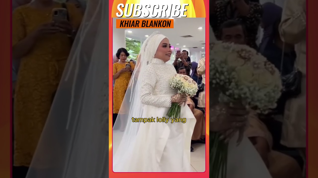 LOLLY UNYU RESMI MENIKAH, TAMPIL CANTIK KENAKAN GAUN PENGANTIN #shorts #lollyunyu #menikah