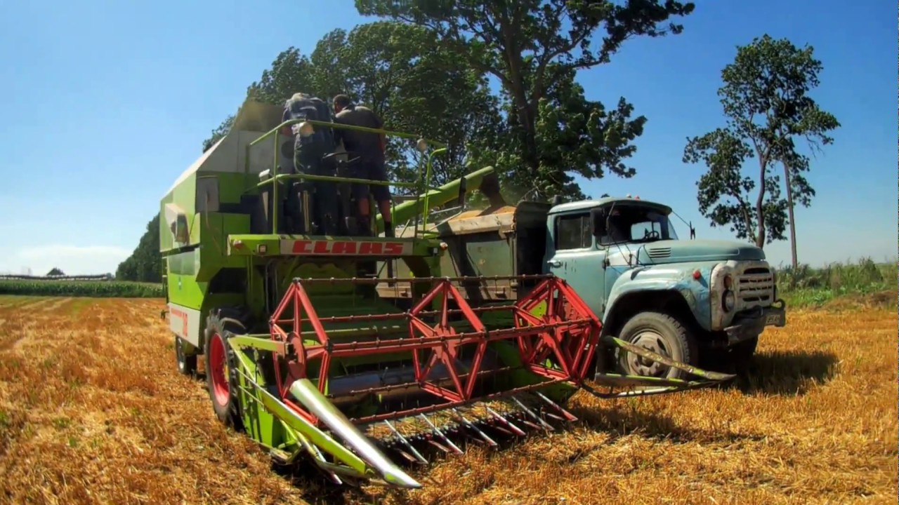 harvesting the harvester claas dominator 38