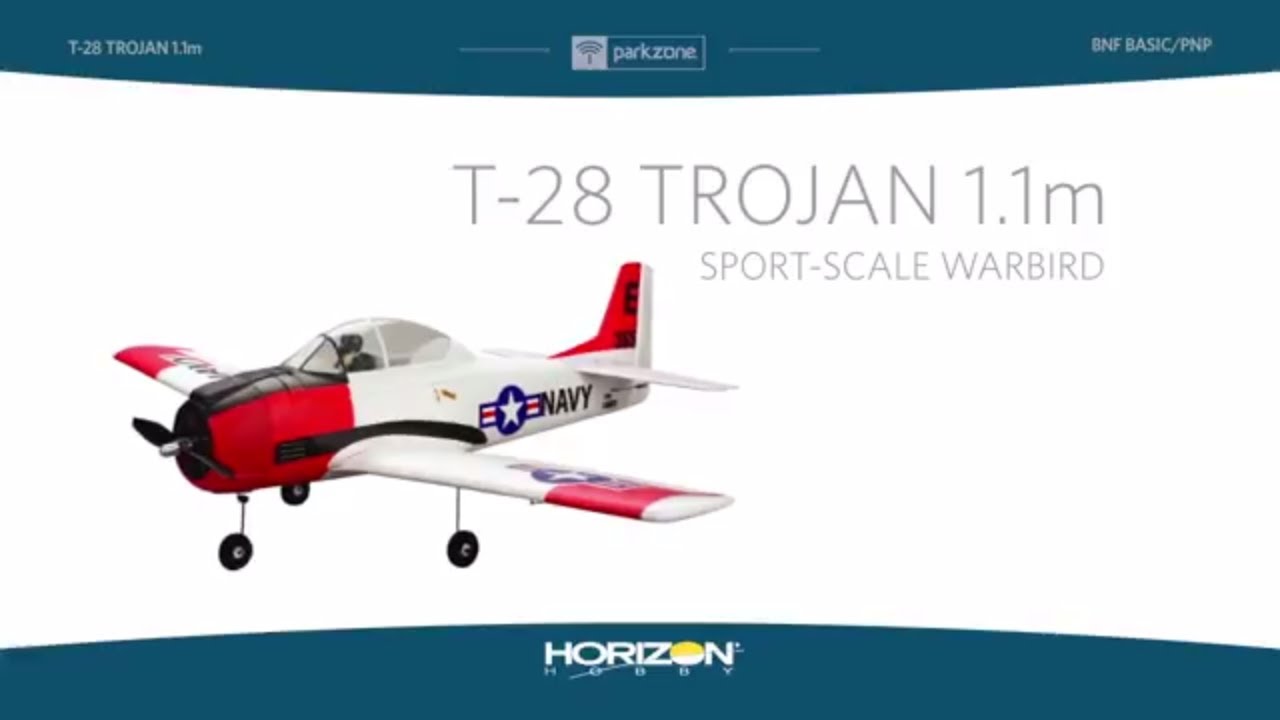 ParkZone T-28 Trojan 1.1m PNP and BNF Basic