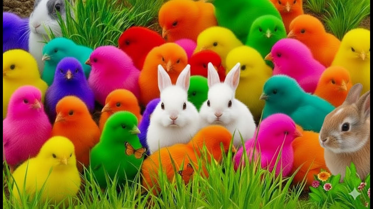 THIS Is What Happens When Bunnies Meet Rainbow Chicks!