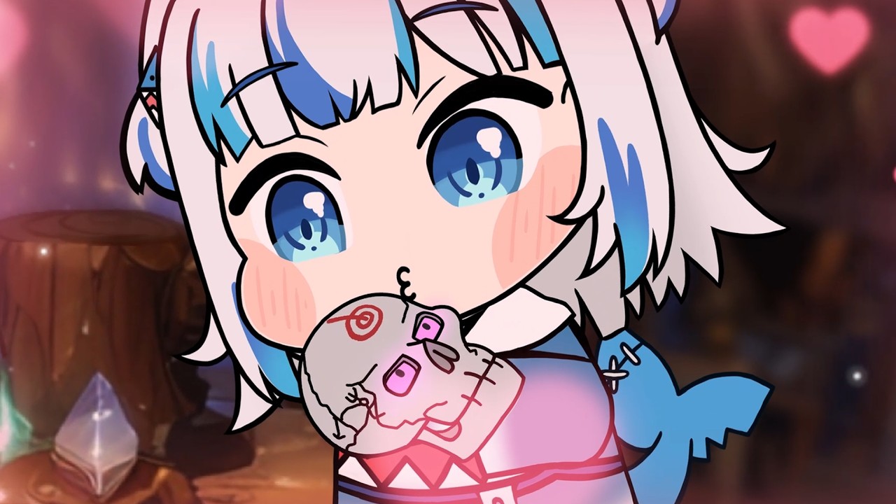 Gura's True Love Kiss touches a century-old skeleton's heart 😘 ｜ Hololive - Gawr Gura Animation ｜