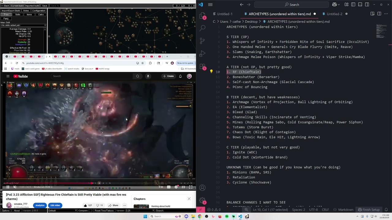 [PoE 3.26] Список уровней архетипов сборки SSF | Мета-обзор и обновление