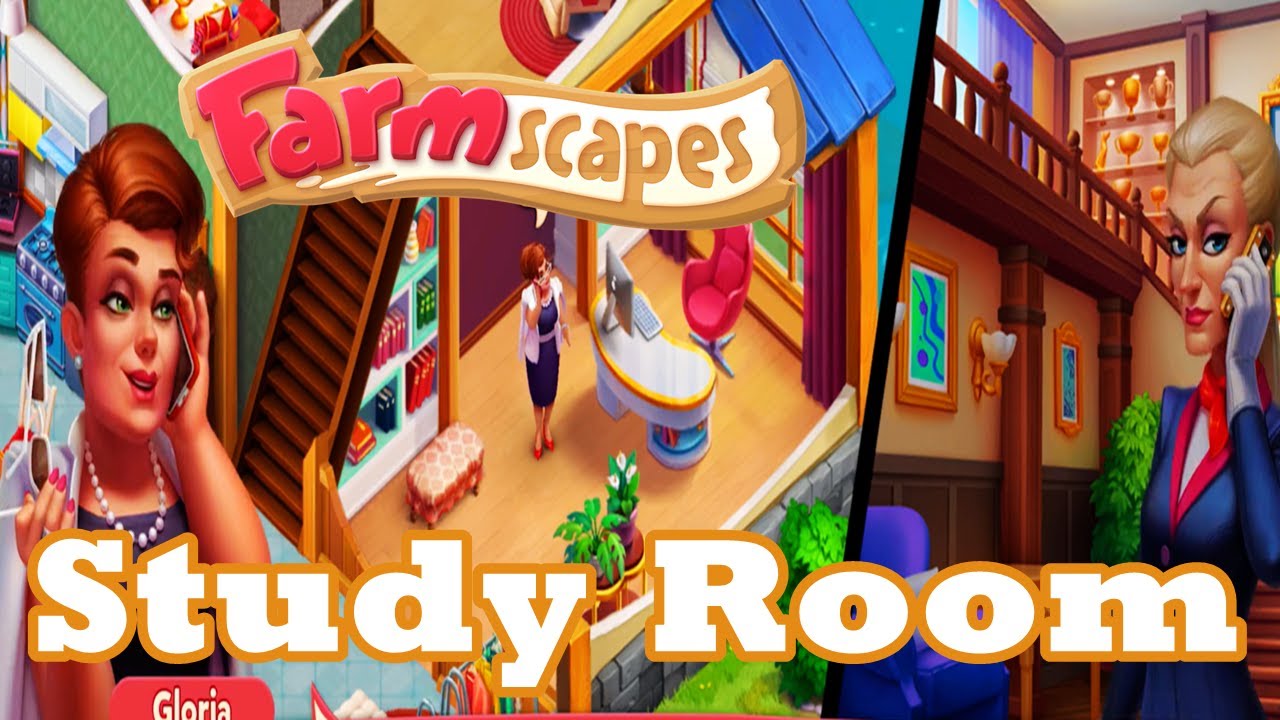 Farmscapes Stories Day 14 Study Room Restoration Complete HD Gameplay | 3 - match game | Movies