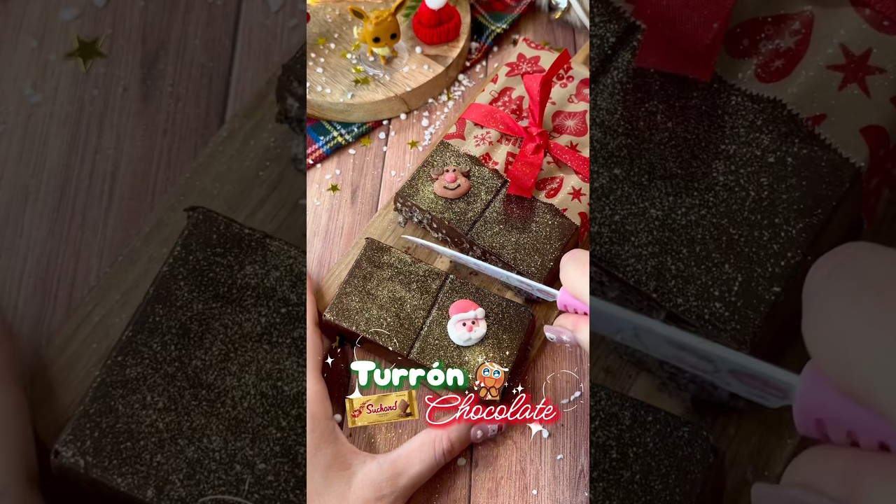 Turr&oacute;n de chocolate estilo suchard #recetas #recetasfaciles #christmas