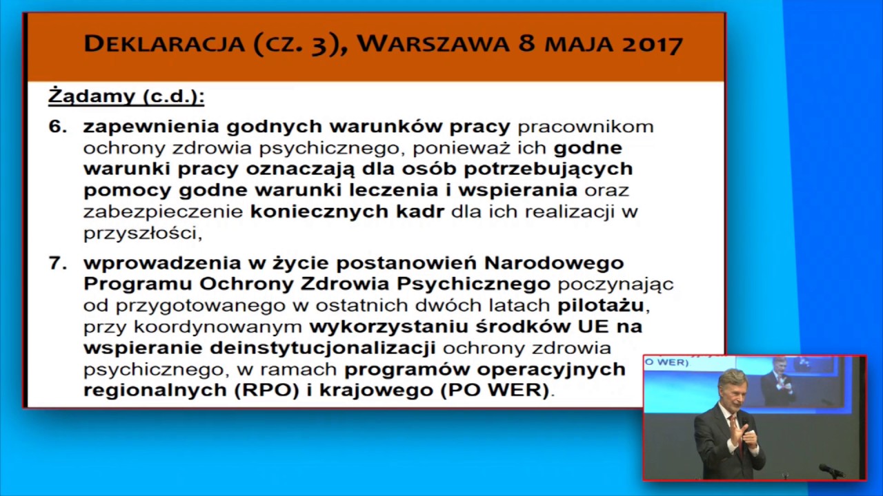 Deklaracja Warszawska – I Kongres Zdrowia Psychicznego
