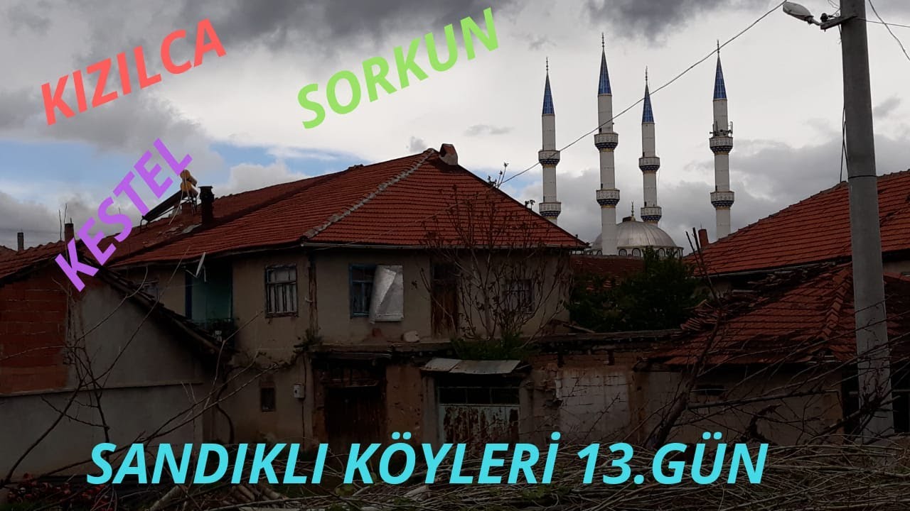 Sandıklı köyleri kızılca sorkun eşören  kestel barajı