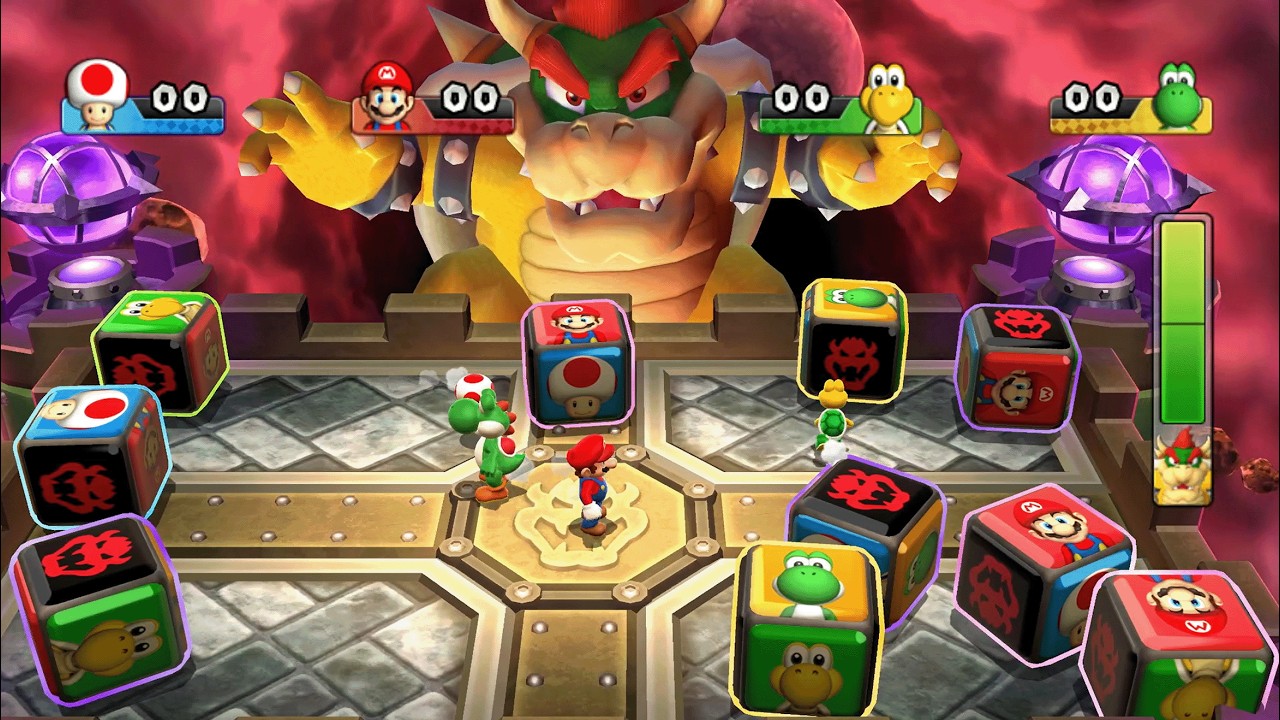 Mario Party 9 - Toad vs Mario vs Koopa vs Yoshi - Bowser Station