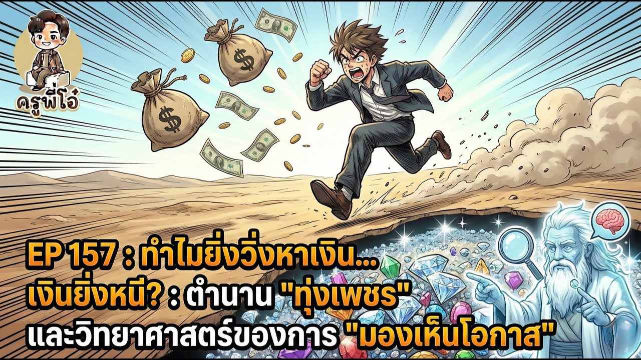 EP 157 : ทำไมยิ่งวิ่งหาเงิน เงินยิ่งหนี : ตำนานทุ่งเพชร และการ 