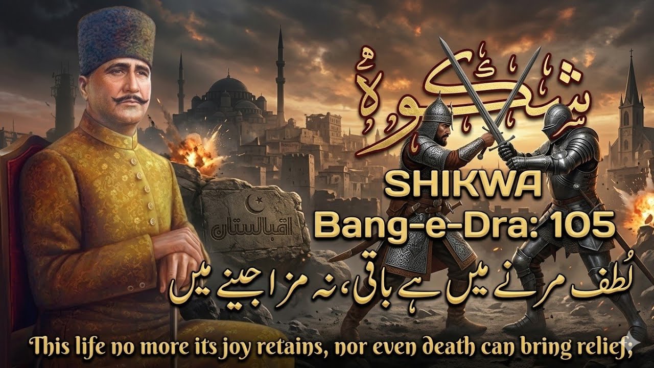 Shikwa jawab e shikwa | The Complaint Allama iqbal | Bang-e-dra: 105 | Best Urdu Poetry | Iqbalistan