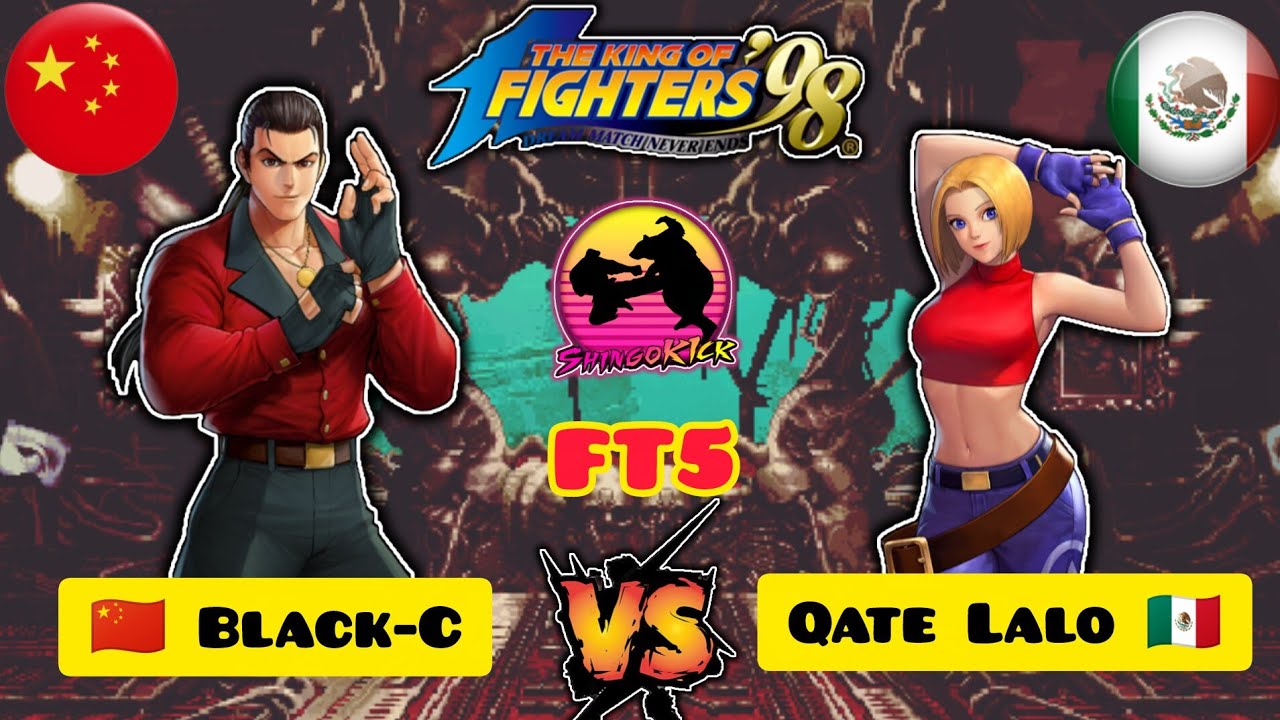 🔥Esto pasa sin su Equipo PRINCIPAL🔥🇨🇳Black-C🇨🇳🆚🇲🇽Qate Lalo🇲🇽 FT5 #kof98 