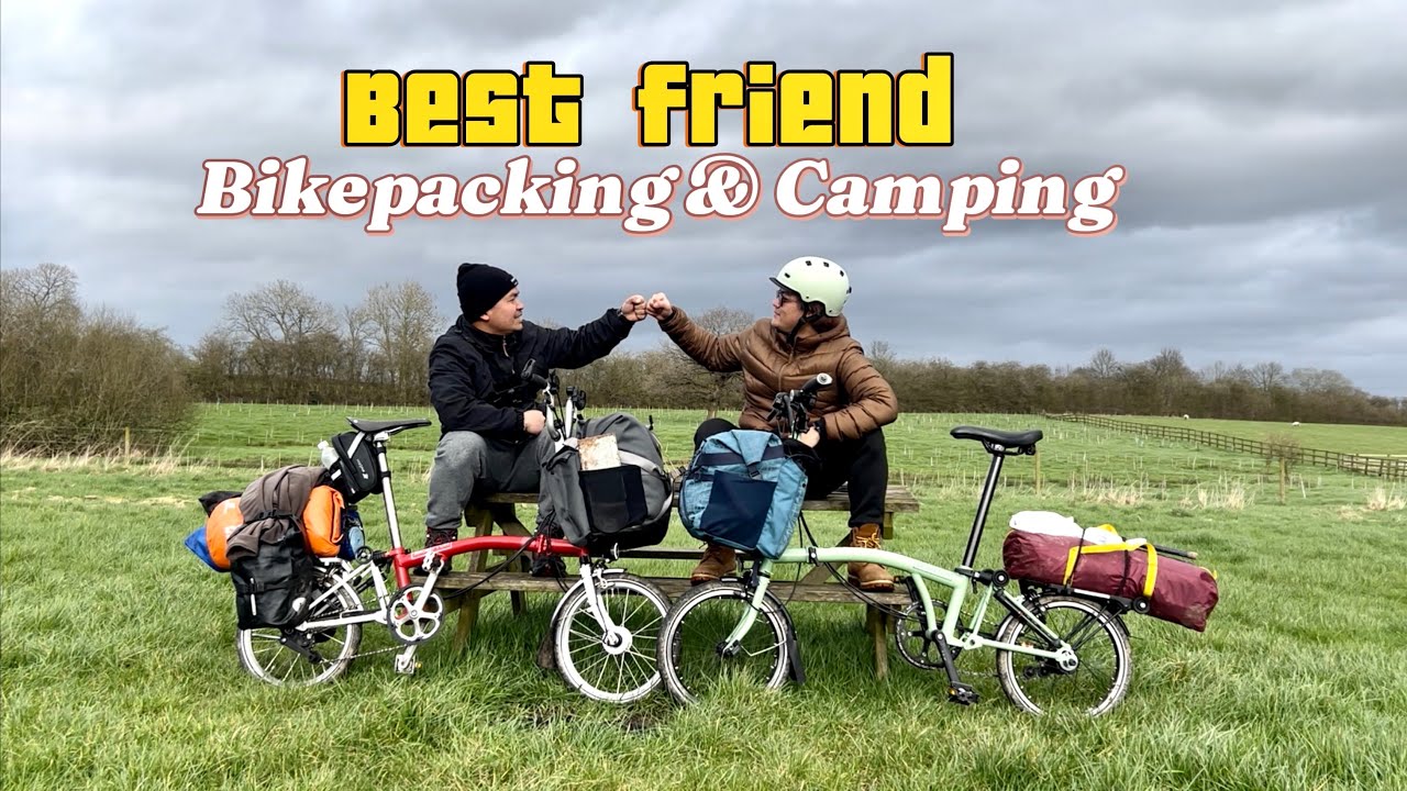 Early Spring Brompton bikepacking, Camping & Cooking at Alfreton Derbyshire, England