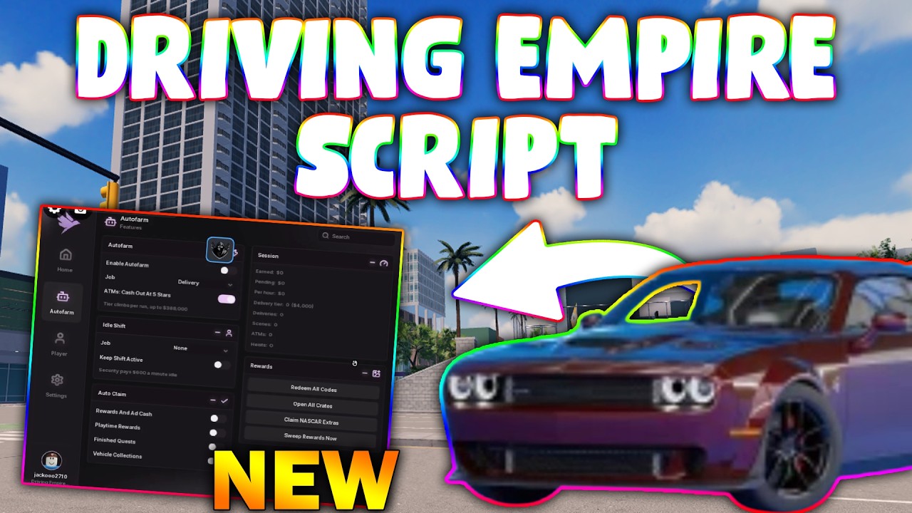 *NEW* Driving Empire Script (PASTEBIN 2026) ( AUTOFARM 160K IN 5 MINUTES, FAST SPEED)