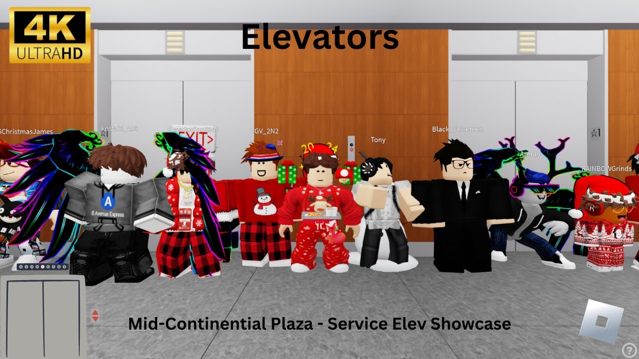 [4K] Elevators - Mid-Continential Plaza - Service Elev Showcase - Roblox