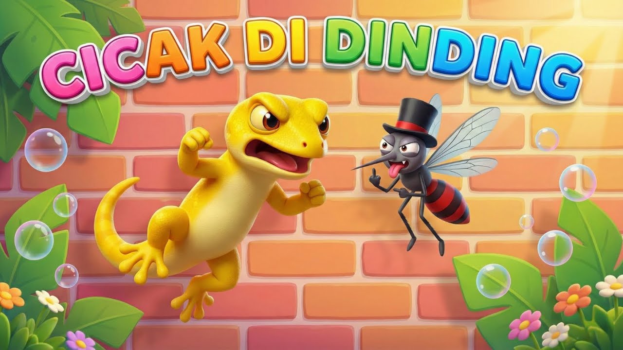 Cicak Cicak di Dinding 🦎🎵 | Lagu Anak Indonesia Populer | Animasi 3D Ceria