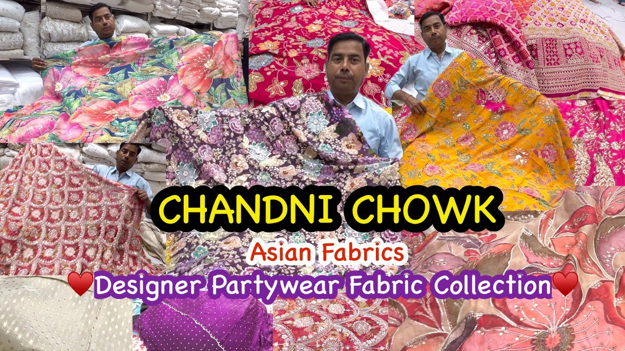 😇🤩Chandni Chowk के ख़ूबसूरतTrending Designer Fabrics🥰♥️Online Order Available 🤗Chandni Chowk Delhi 