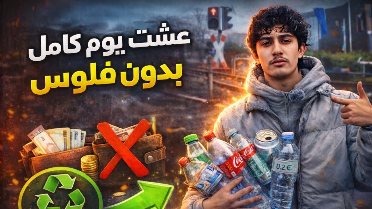 تحدي العيش بدون فلوس في ألمانيا  0€ 🇩🇪🔥 
