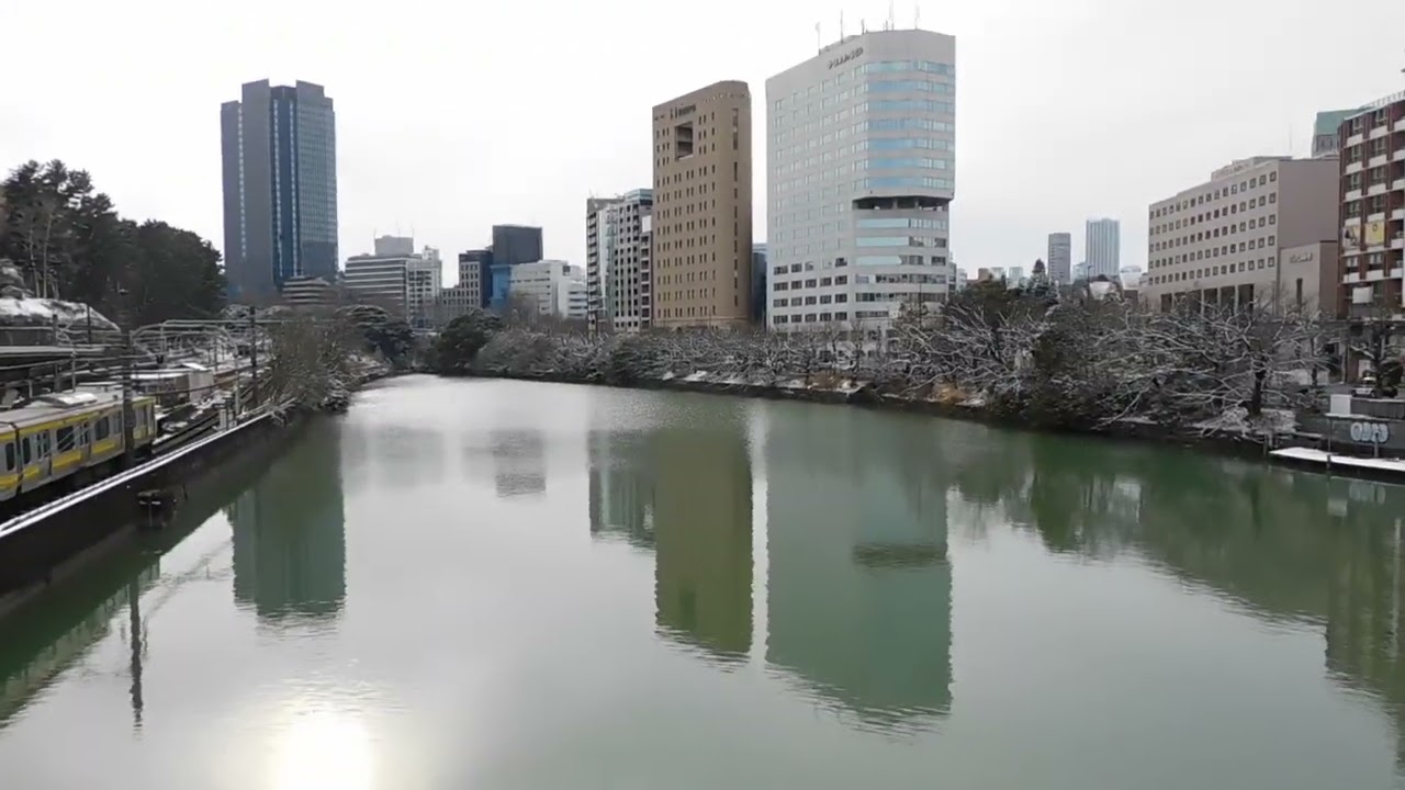 市ヶ谷駅付近2026年2月8日撮影