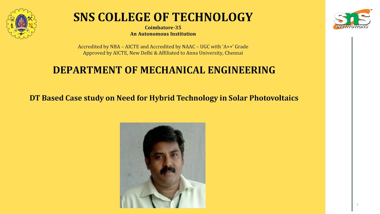 DT Based Case study on Need for Hybrid Technology in Solar Photovoltaics