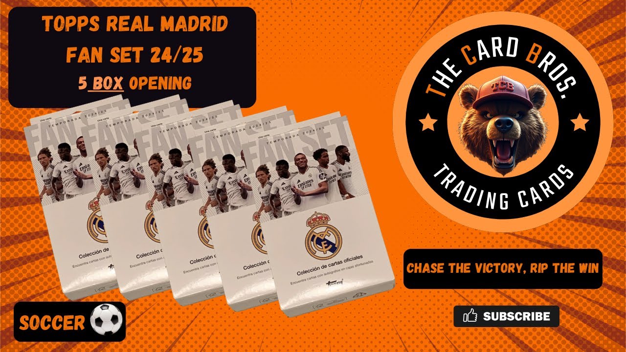 Topps Real Madrid Team Set 24/25 - 5 Box Opening.. Endrick chase!