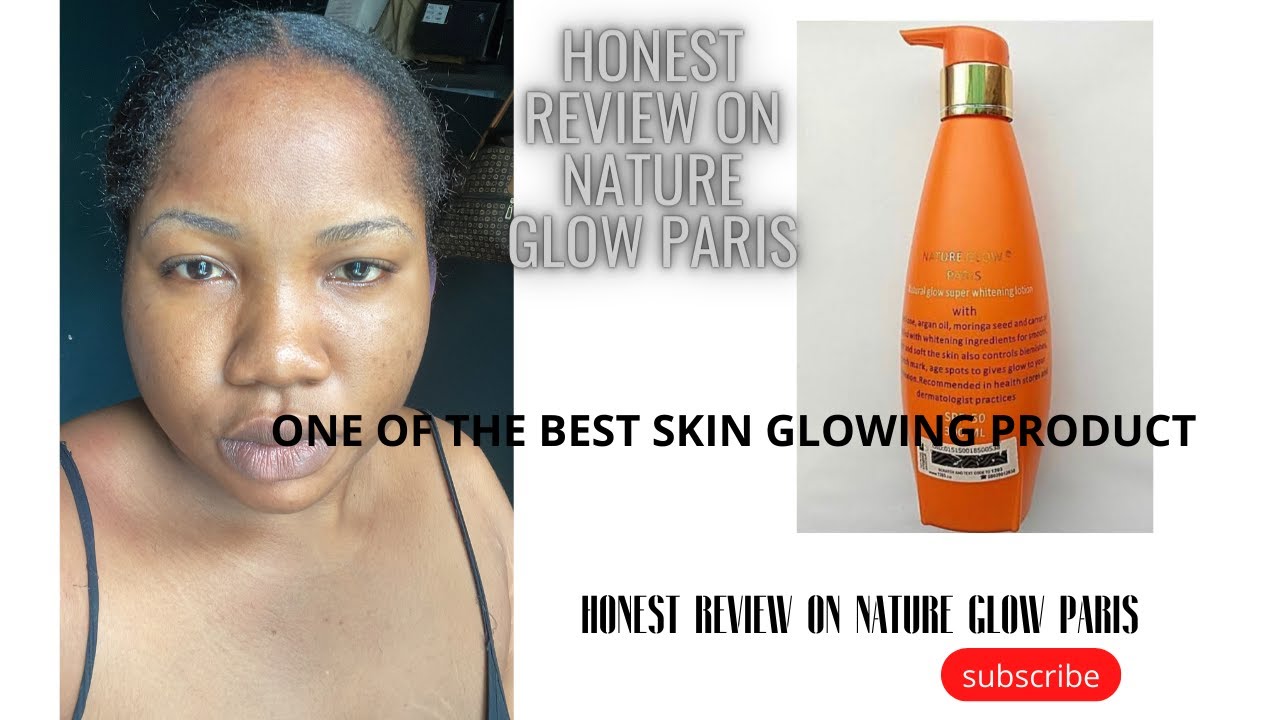 Best whitening/lightening and glowing lotion, Nature Glow Paris, well founded whitening cream.