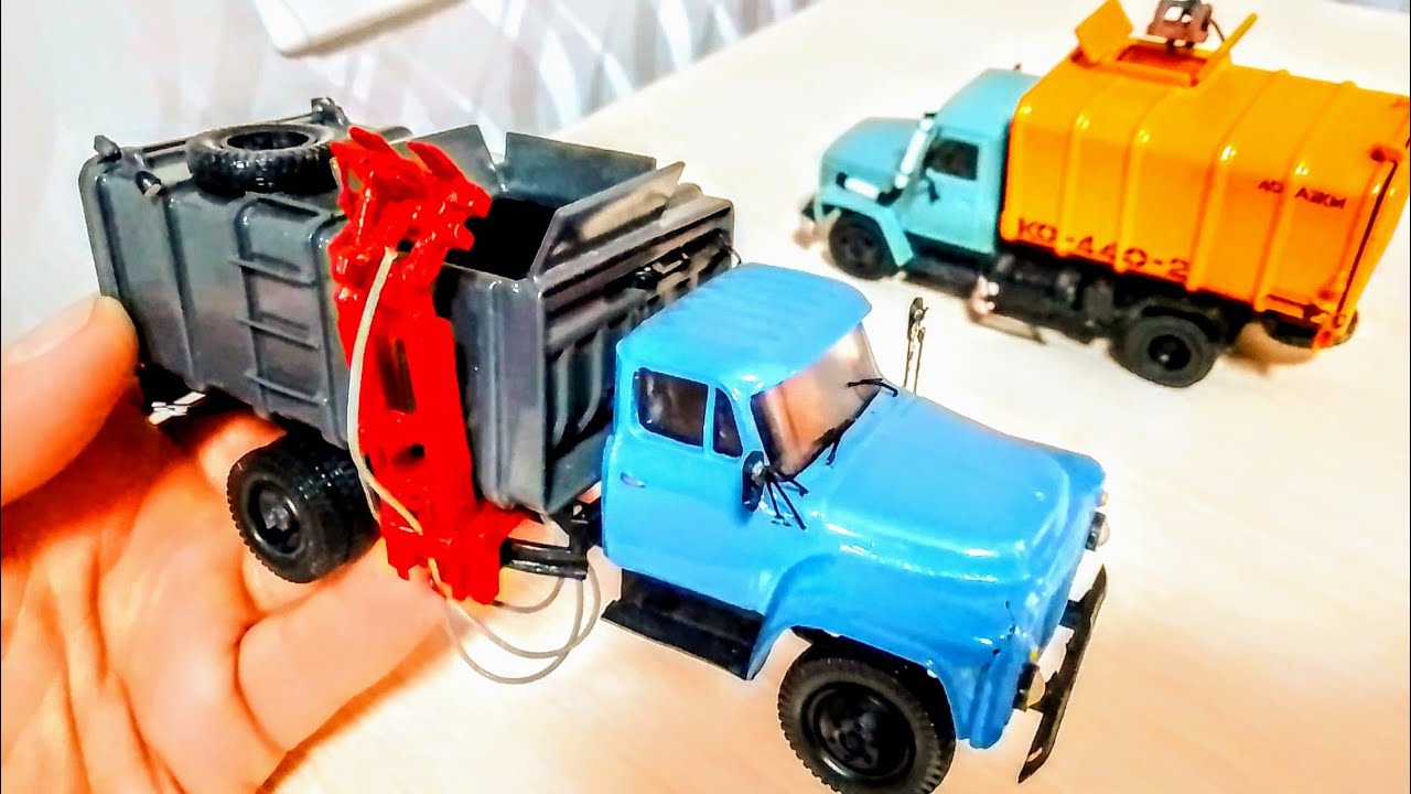 Мусоровозы ГАЗ 53 КО-413 и ГАЗ 3309 КО-440-2 модели конверсии 1:43