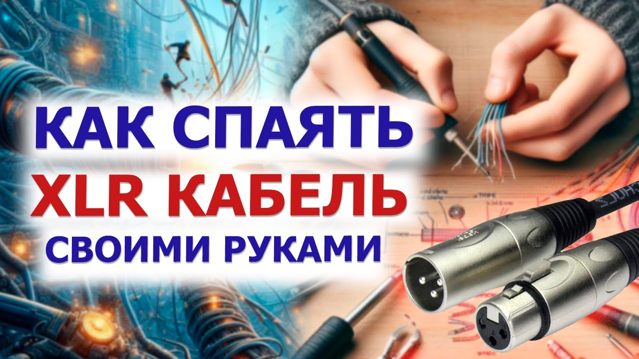 💥 ПОДРОБНЫЙ процесс пайки кабеля с разъемами XLR 💥