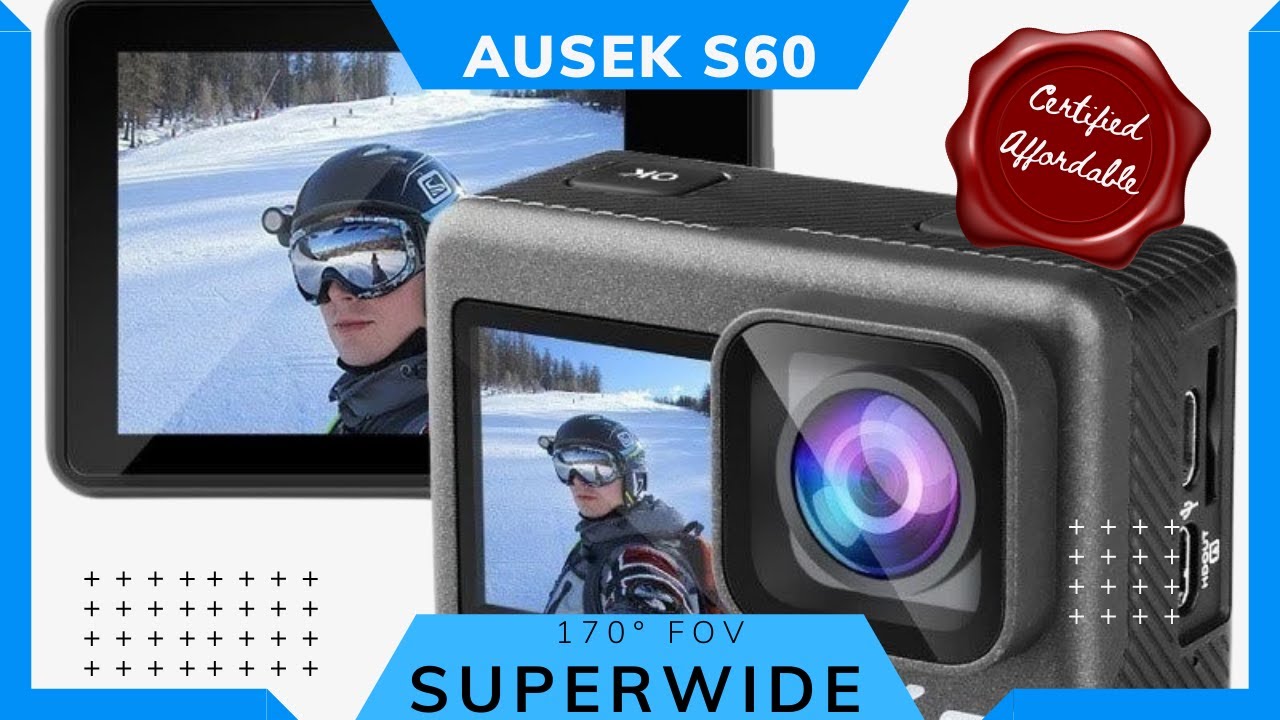 Ausek S60 | Budget Friendly Action Camera with 170° FOV