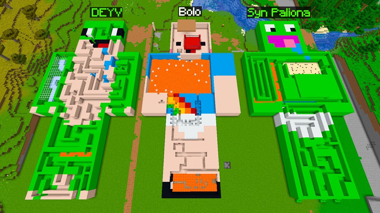 LABIRYNT DEYV vs SYN PALIONA vs BOLO w Minecraft!