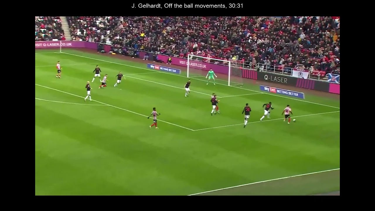 Joe Gelhardt |  Sunderland vs Stoke City 2023-03-04 Match Highlight | Every Touch