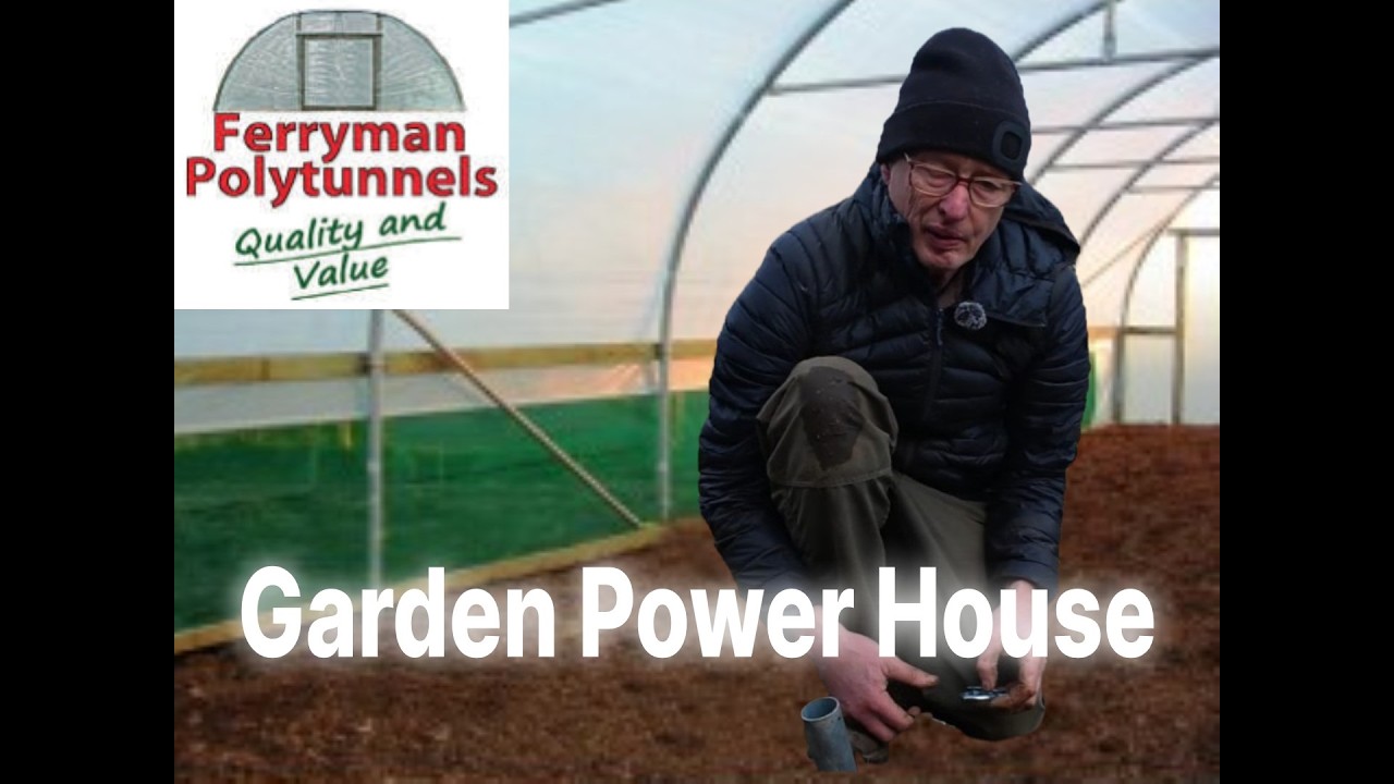 Building a Ferryman polytunnel. The Garden Engine room has arrived